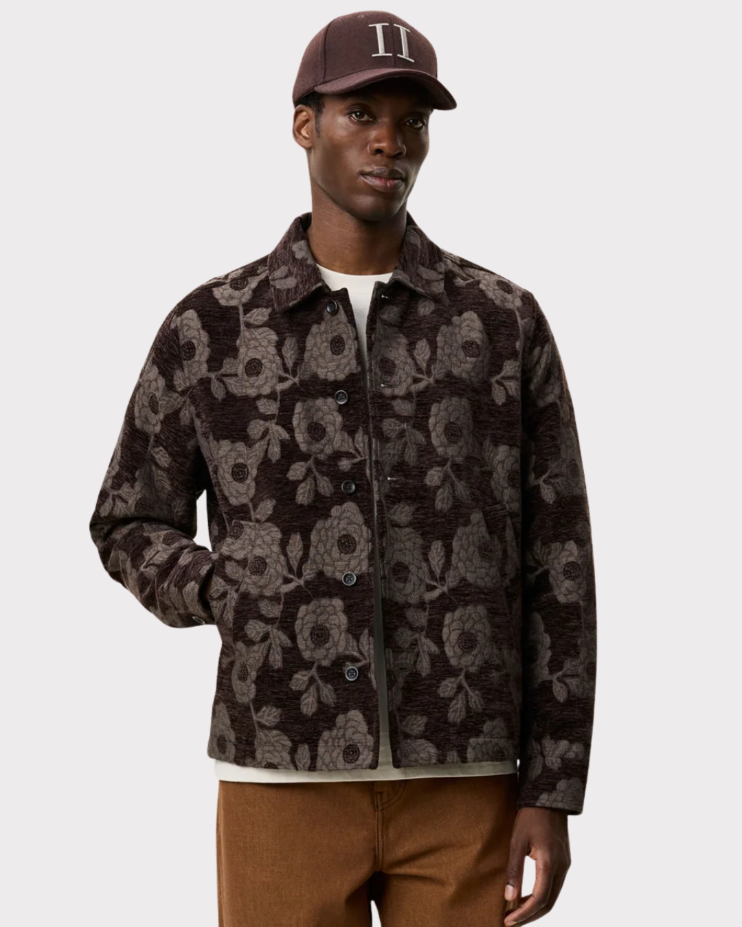 Flower Velour Overshirt