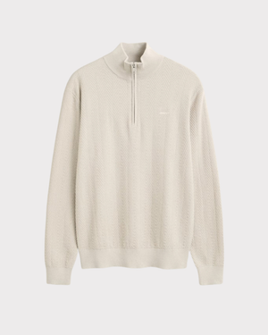 Herringbone Texture Half Zip