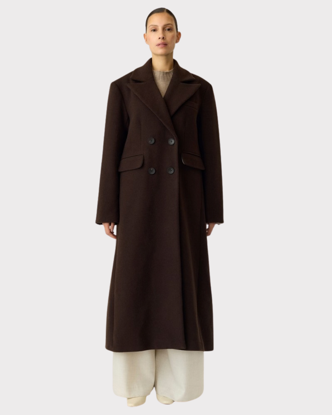 Yasroyla Ls Wool Blend Long Coat S. Noos
