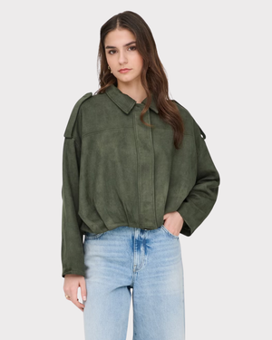 Nia Faux Suede Bat Jacket