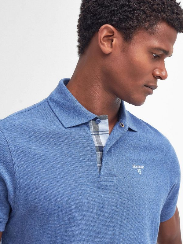 Tartan Pique Polo-T-shirt-Barbour-Aandahls