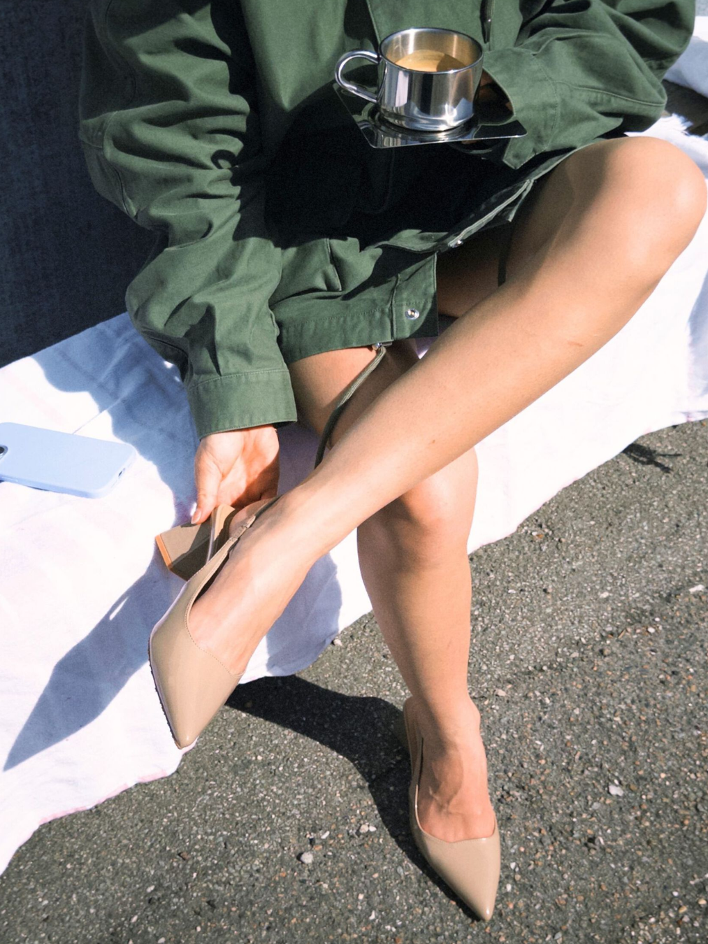 Maralyn Slingback Patent-Sko-Bianco-Aandahls