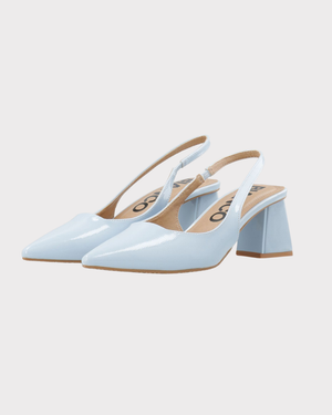 Maralyn Slingback Patent-Sko-Bianco-Aandahls