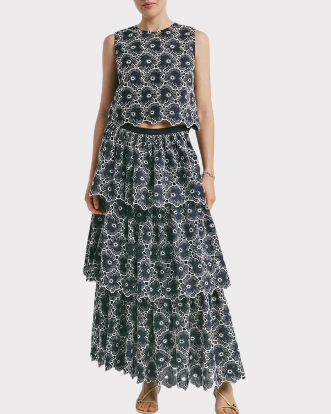Broderie Anglaise Skirt-Skjørt-ByTimo-Aandahls
