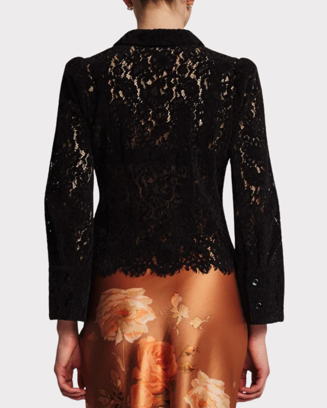 Lace Velvet Shirt