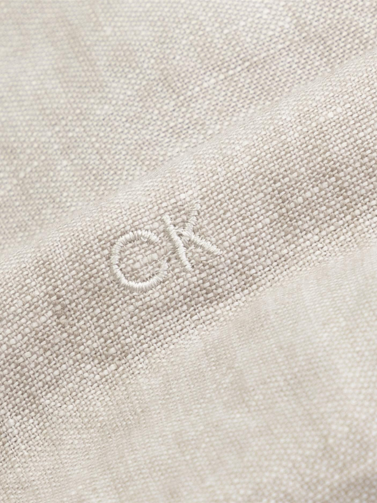 Linen Solid slim shirt-Skjorte-Calvin Klein-Aandahls