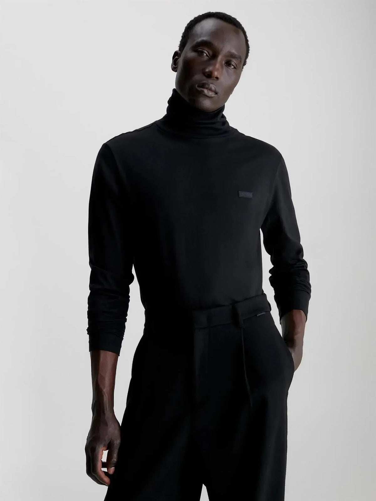 Smooth cotton roll neck-Genser-Calvin Klein-Aandahls