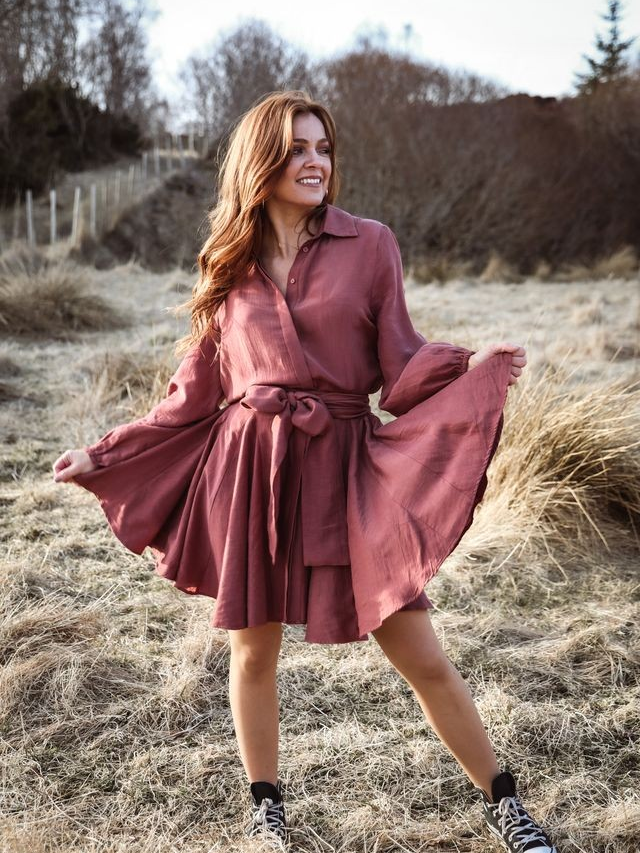 Bon Weekend Dress Linen-Kjole-Confettibird-Aandahls