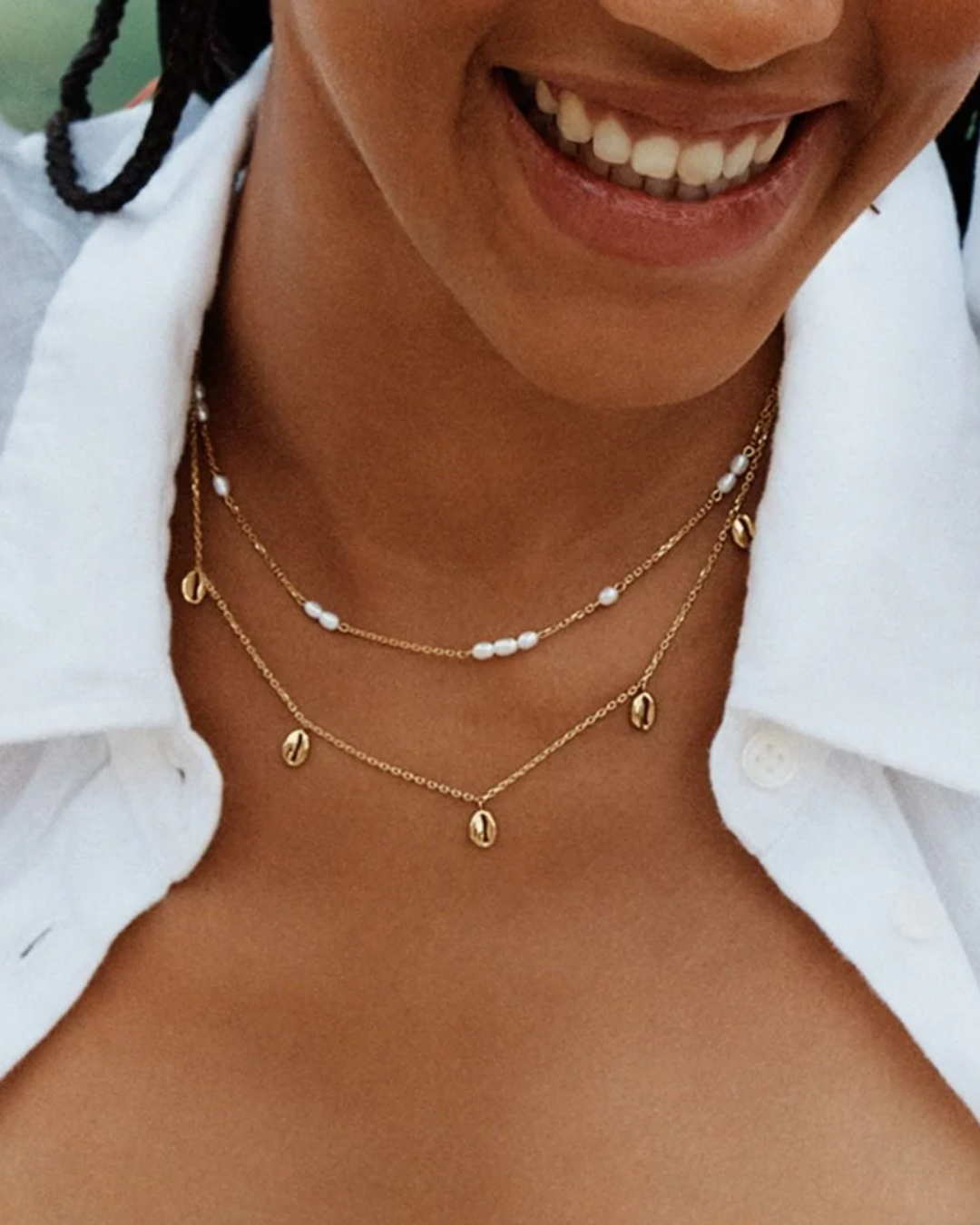 Coastal Necklace Multi Gold