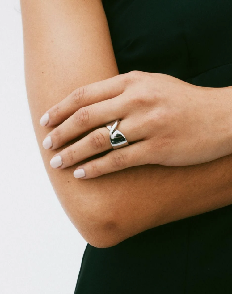 Nuvole Ring Steel