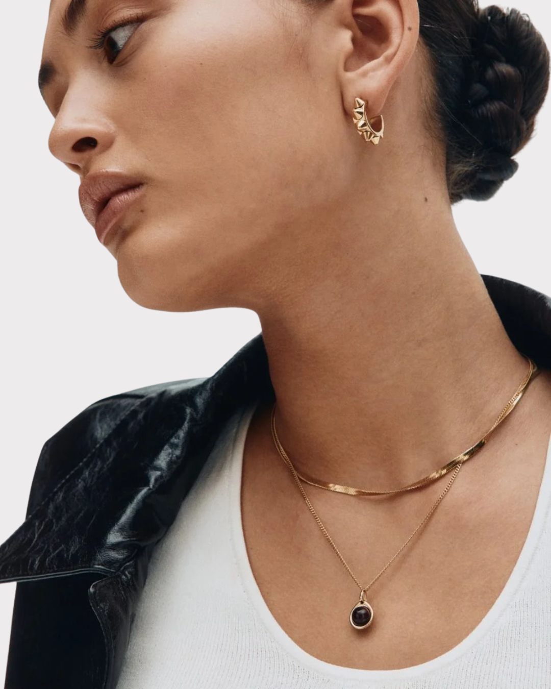 Peak Creole earrings small