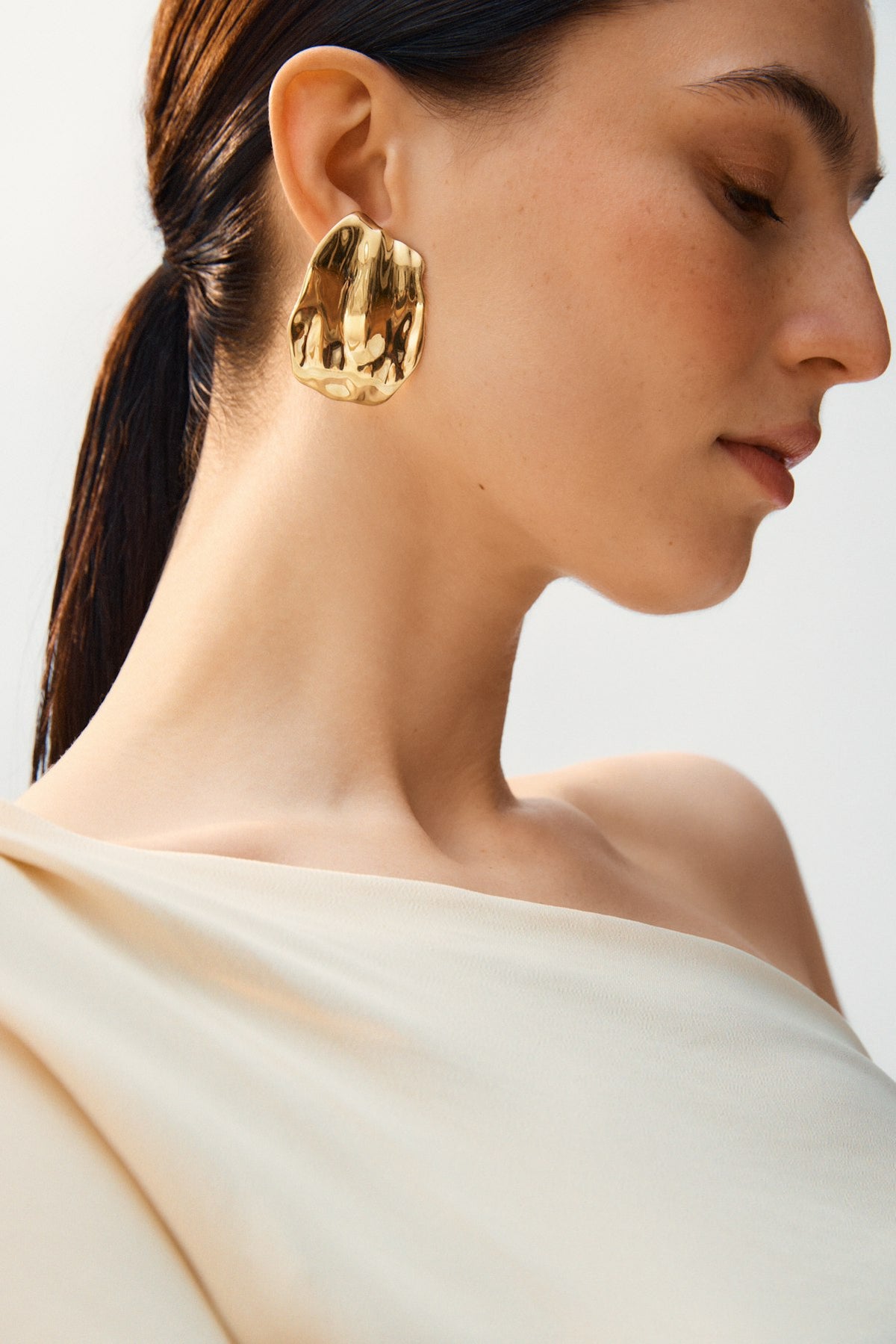 Tidal Studs L Gold-Smykke-Edblad-Aandahls