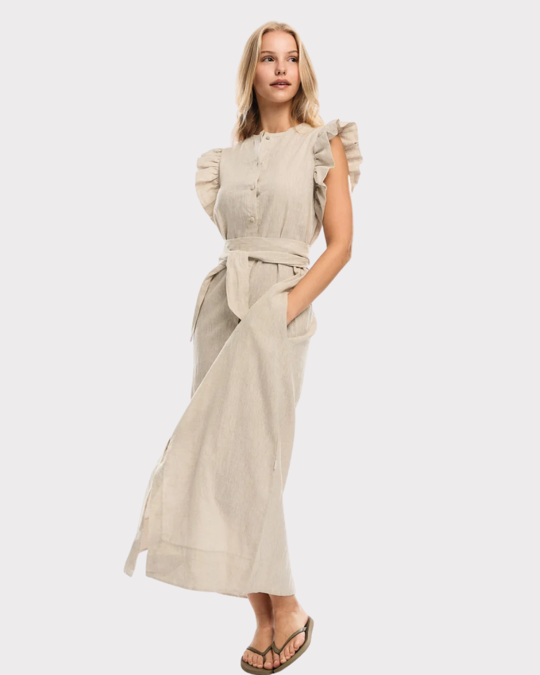 Pam Linen Dress-Kjole-Ella&il-Aandahls