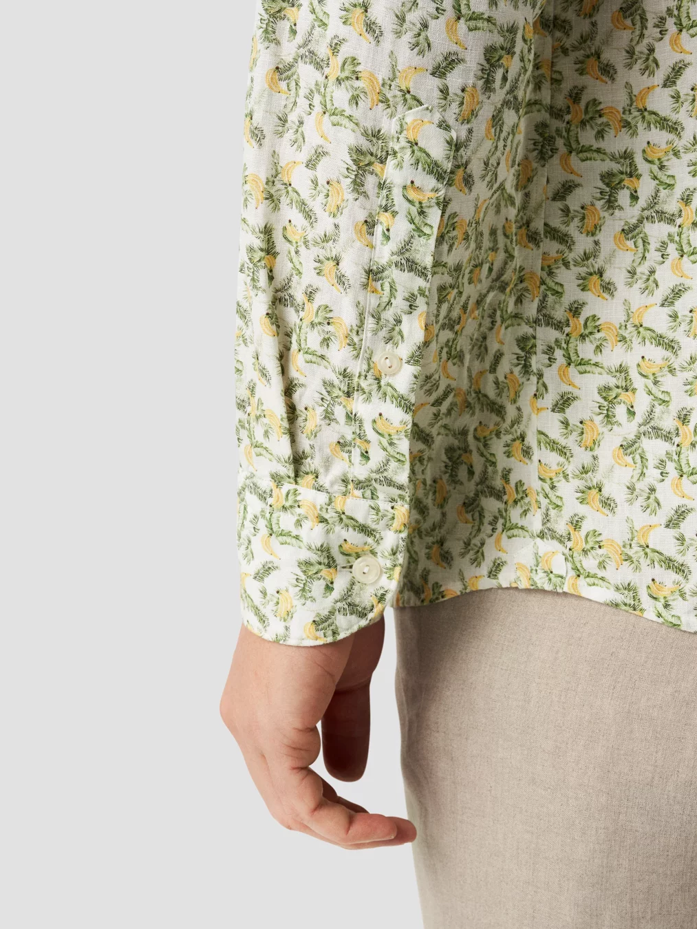 Banana linen shirt-Skjorte-Eton Shirt-Aandahls