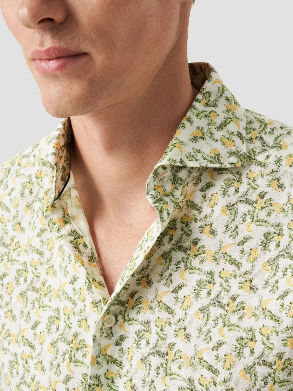 Banana linen shirt-Skjorte-Eton Shirt-Aandahls