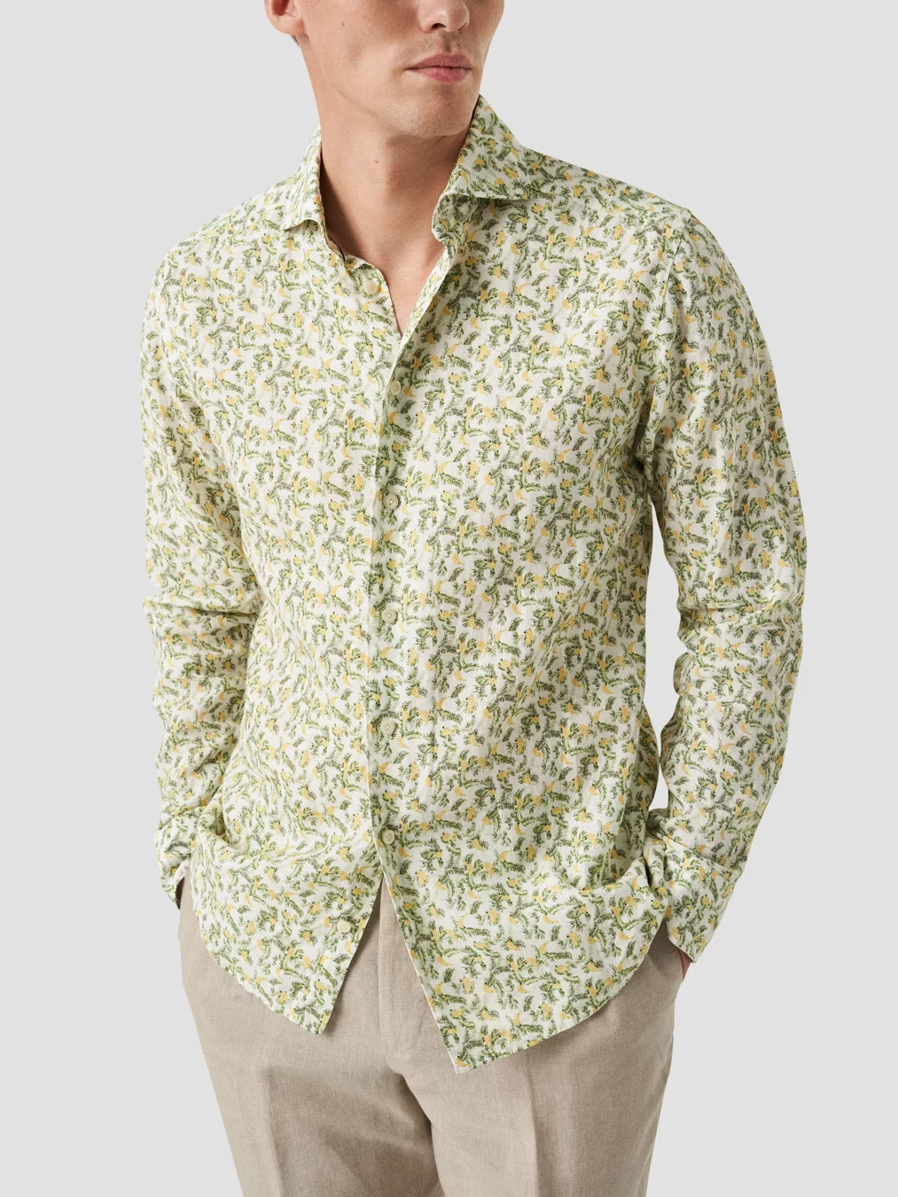 Banana linen shirt-Skjorte-Eton Shirt-Aandahls