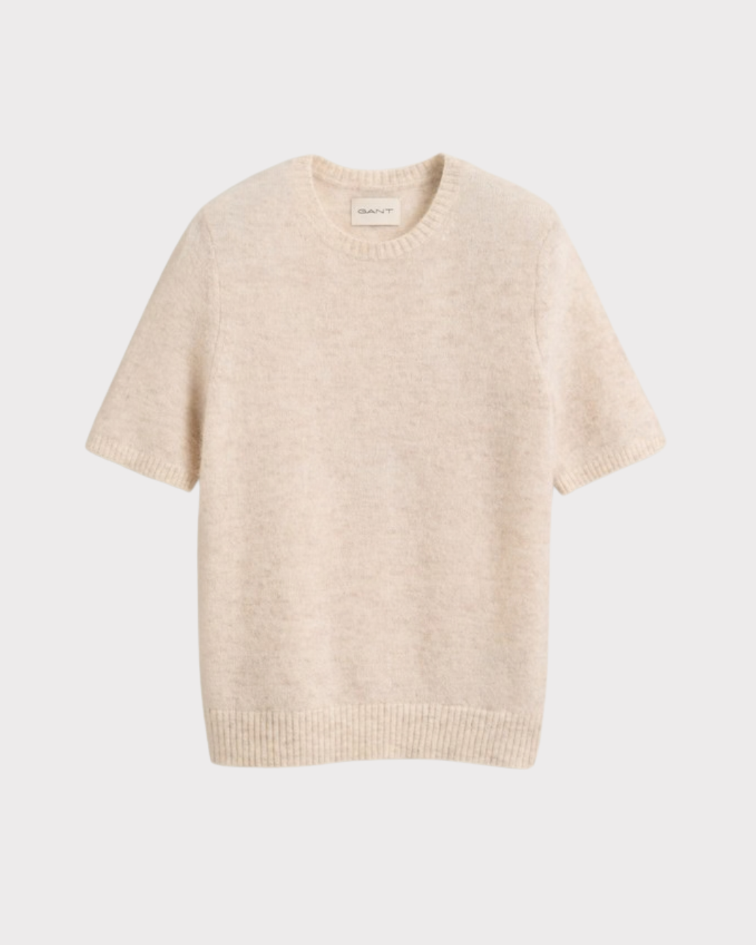 Alpaca Wool Blend Short Sleeve Sweater