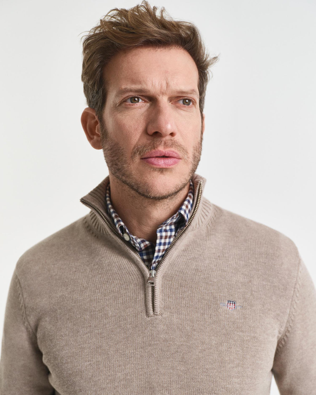 Casual Cotton Half Zip-Genser-Gant-Aandahls