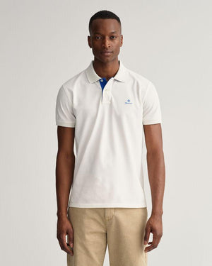 CONTRAST COLLAR PIQUE SS RUGGER-Pique-Gant-Aandahls