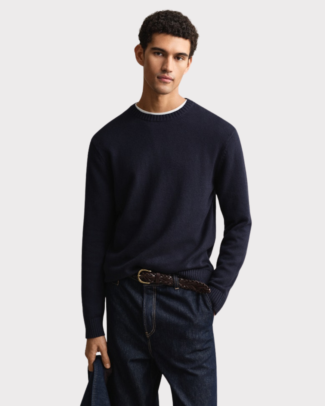 Cotton Blend C-Neck