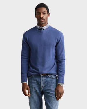 Cotton Blend Crew Neck