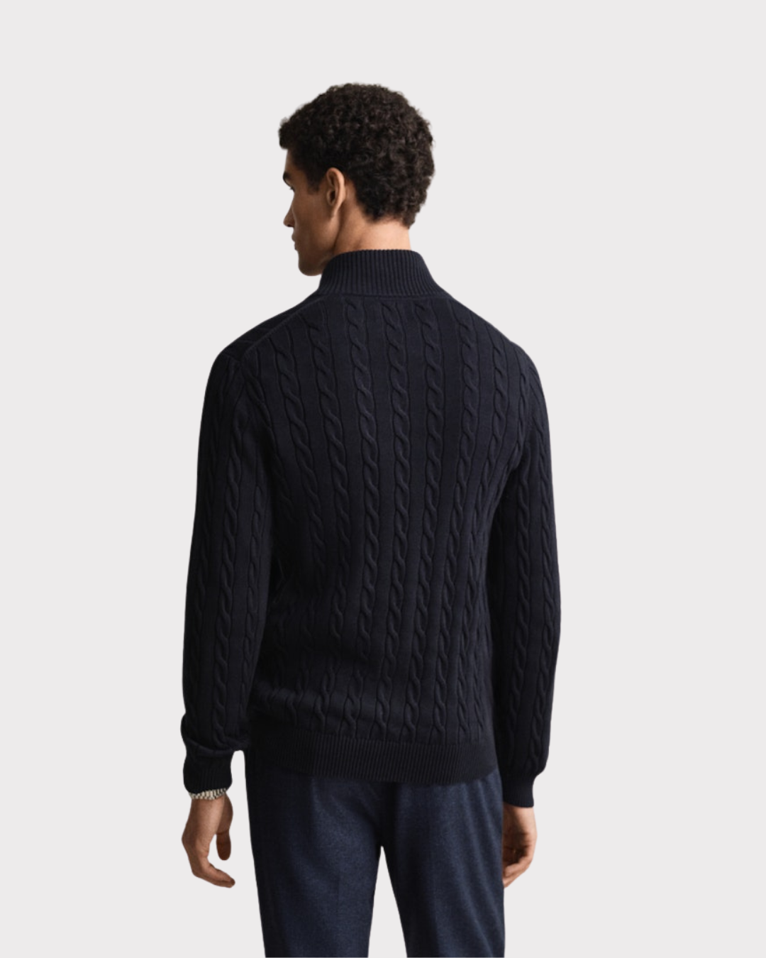 Cotton Cable Half-Zip