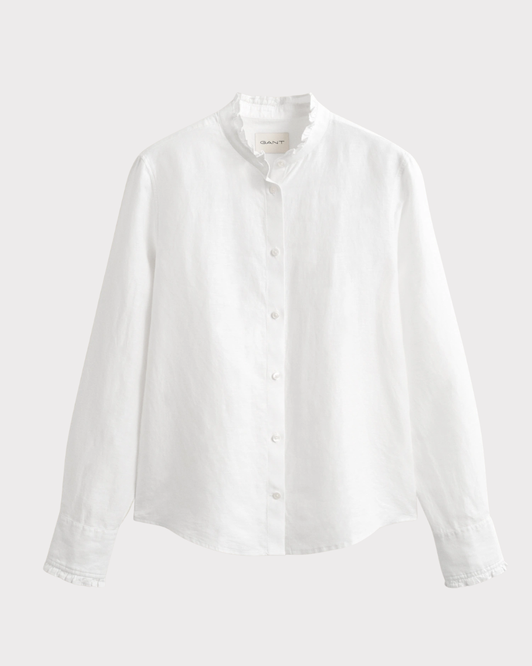 CTN Linen Frill collar blouse-Skjorte-Gant-Aandahls