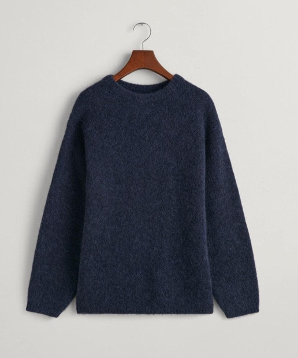Hairy Texture C-Neck-Genser-Gant-Aandahls