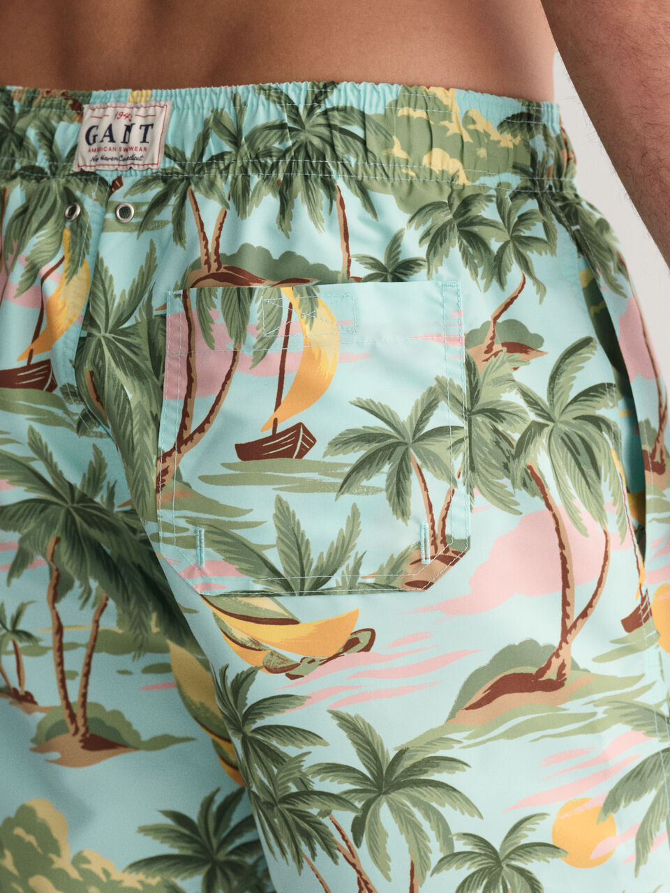 Hawaii print swim shorts-Badetøy-Gant-Aandahls