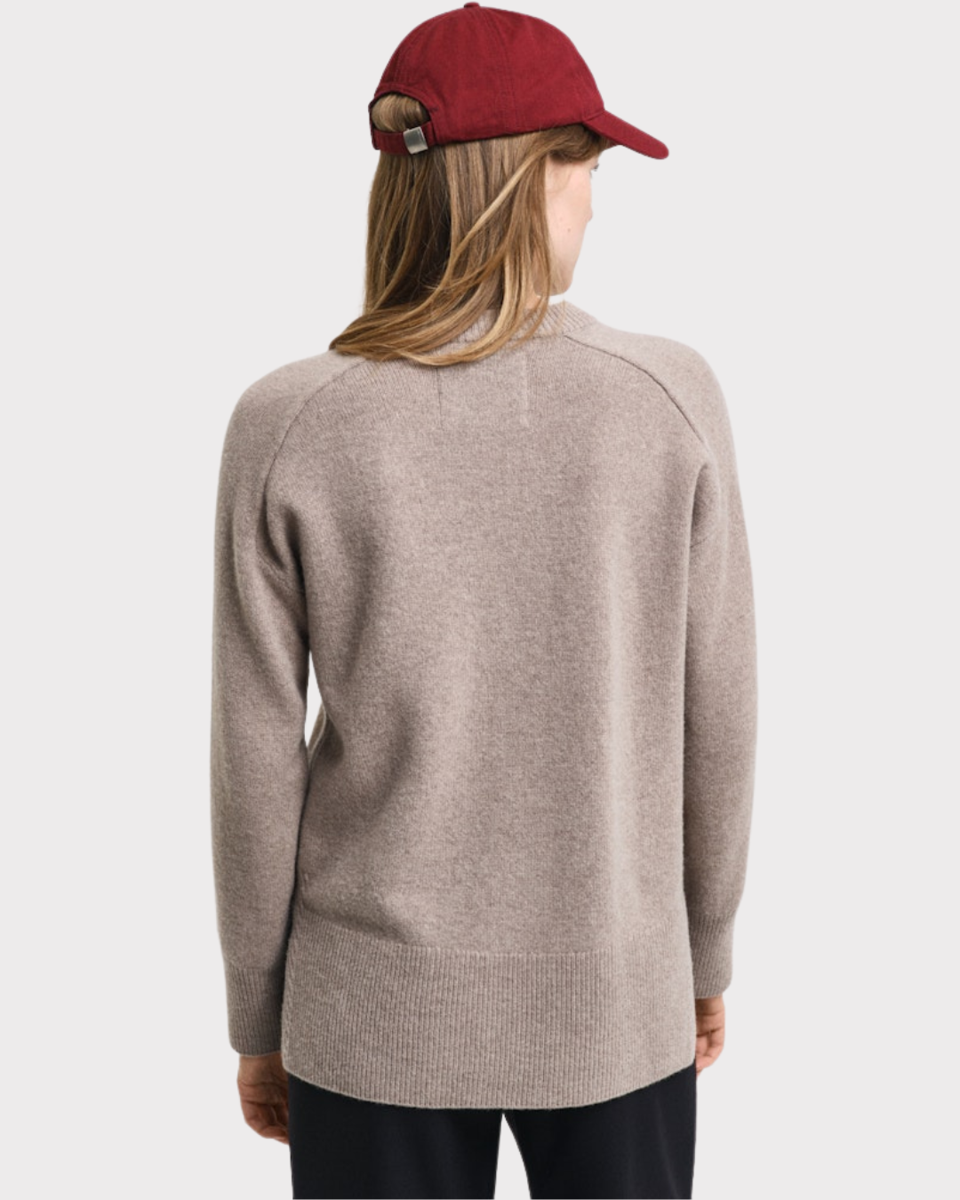 Herringbone detail c-neck-Genser-Gant-Aandahls