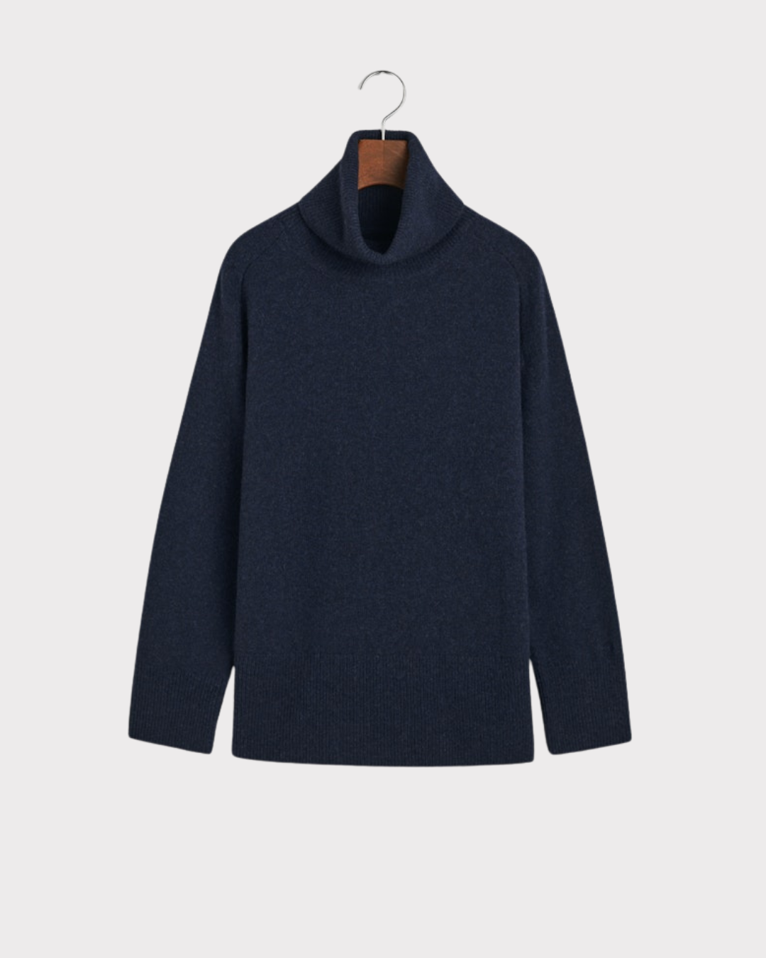Herringbone detail rollneck-Genser-Gant-Aandahls