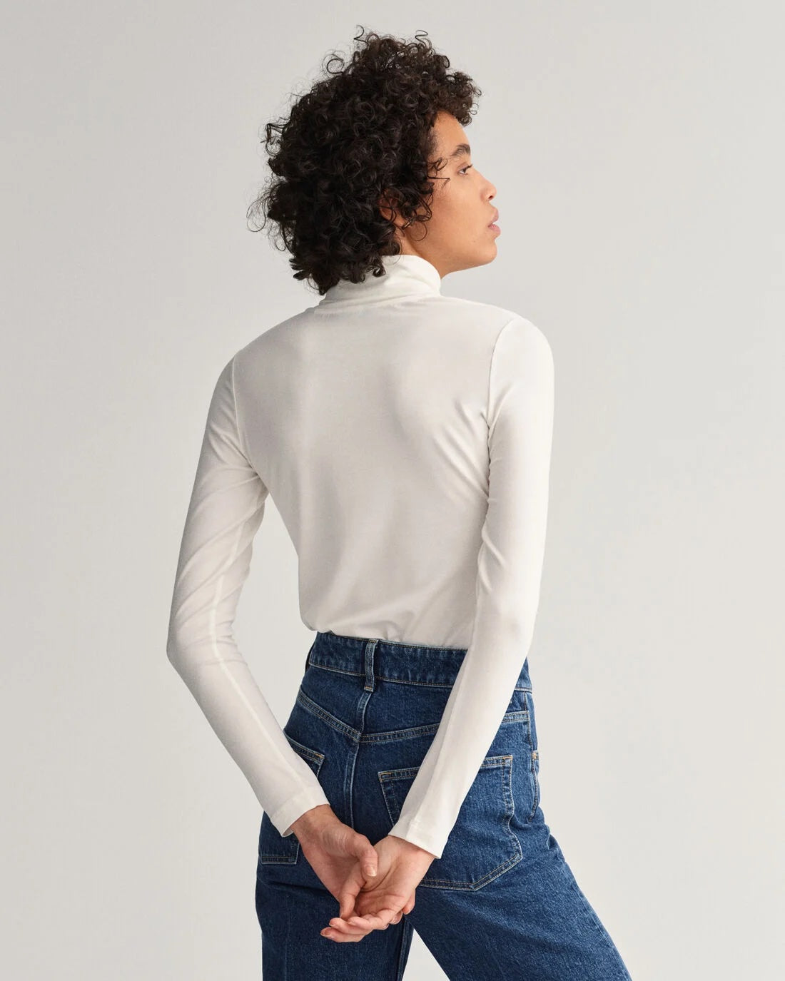 Jersey ls turtleneck