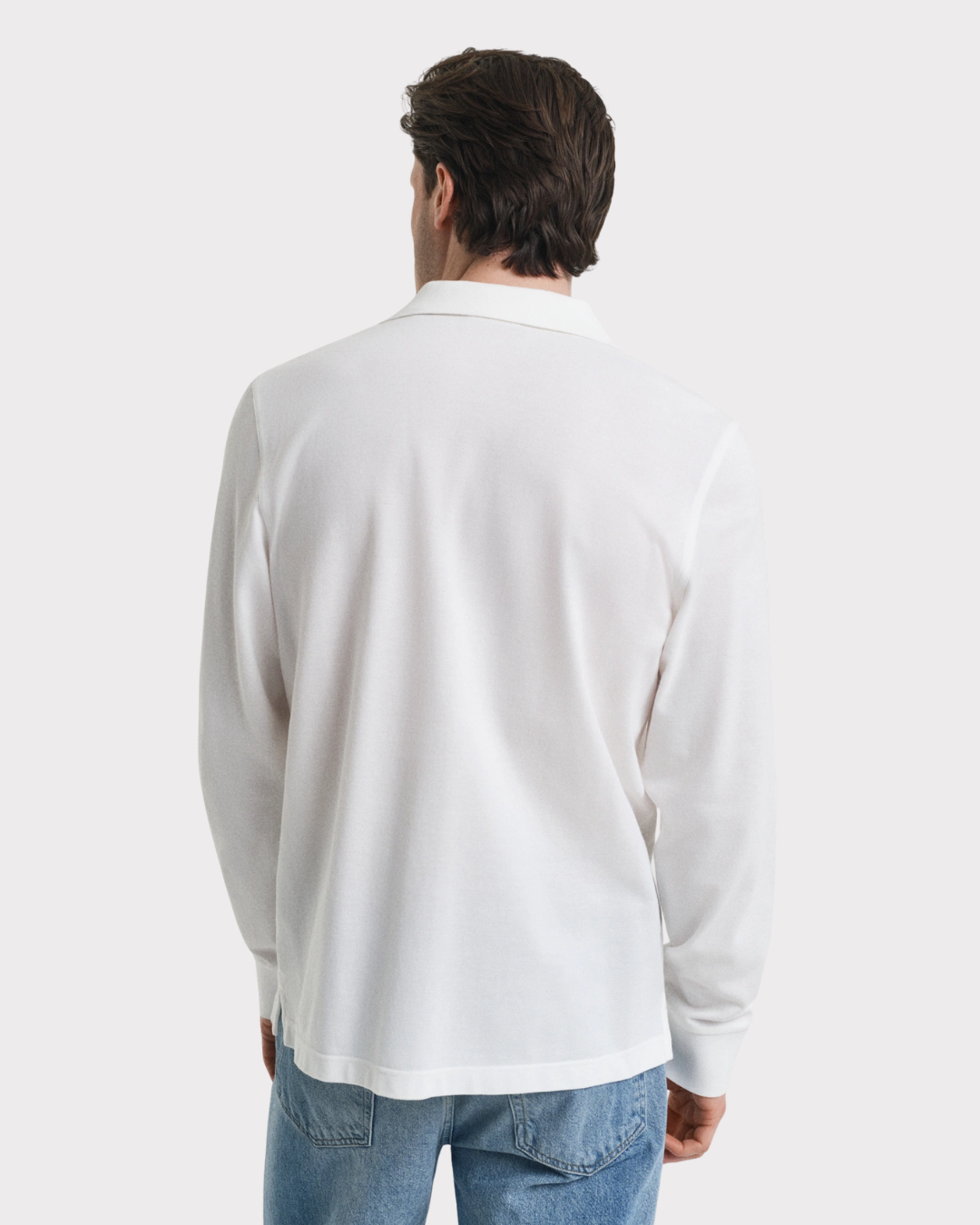 Klassisk Piquéskjorte Med Lange Ermer I Regular Fit