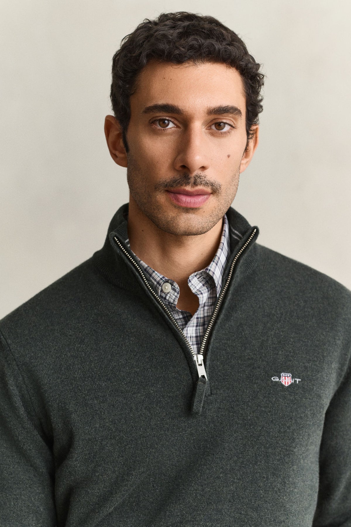 Lammeull Genser Med Half-Zip