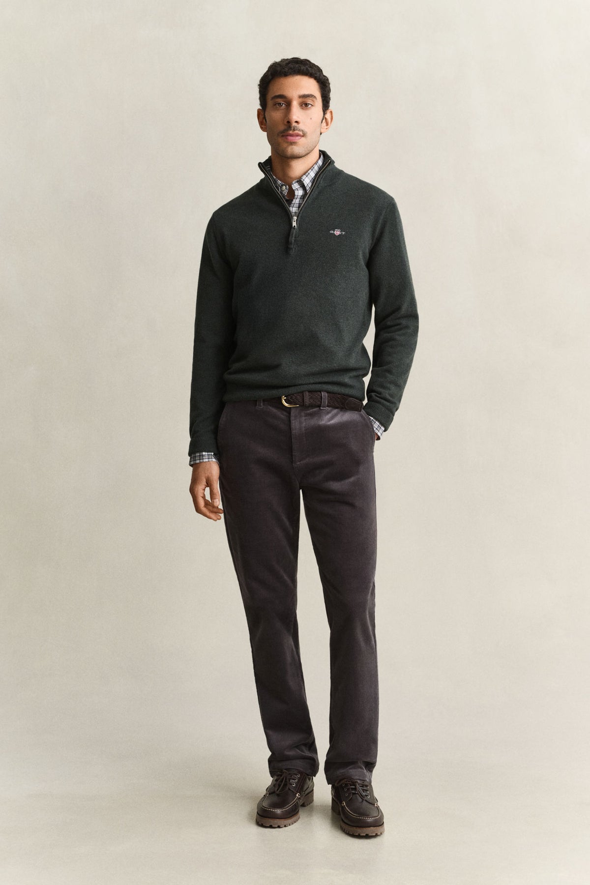 Lammeull Genser Med Half-Zip