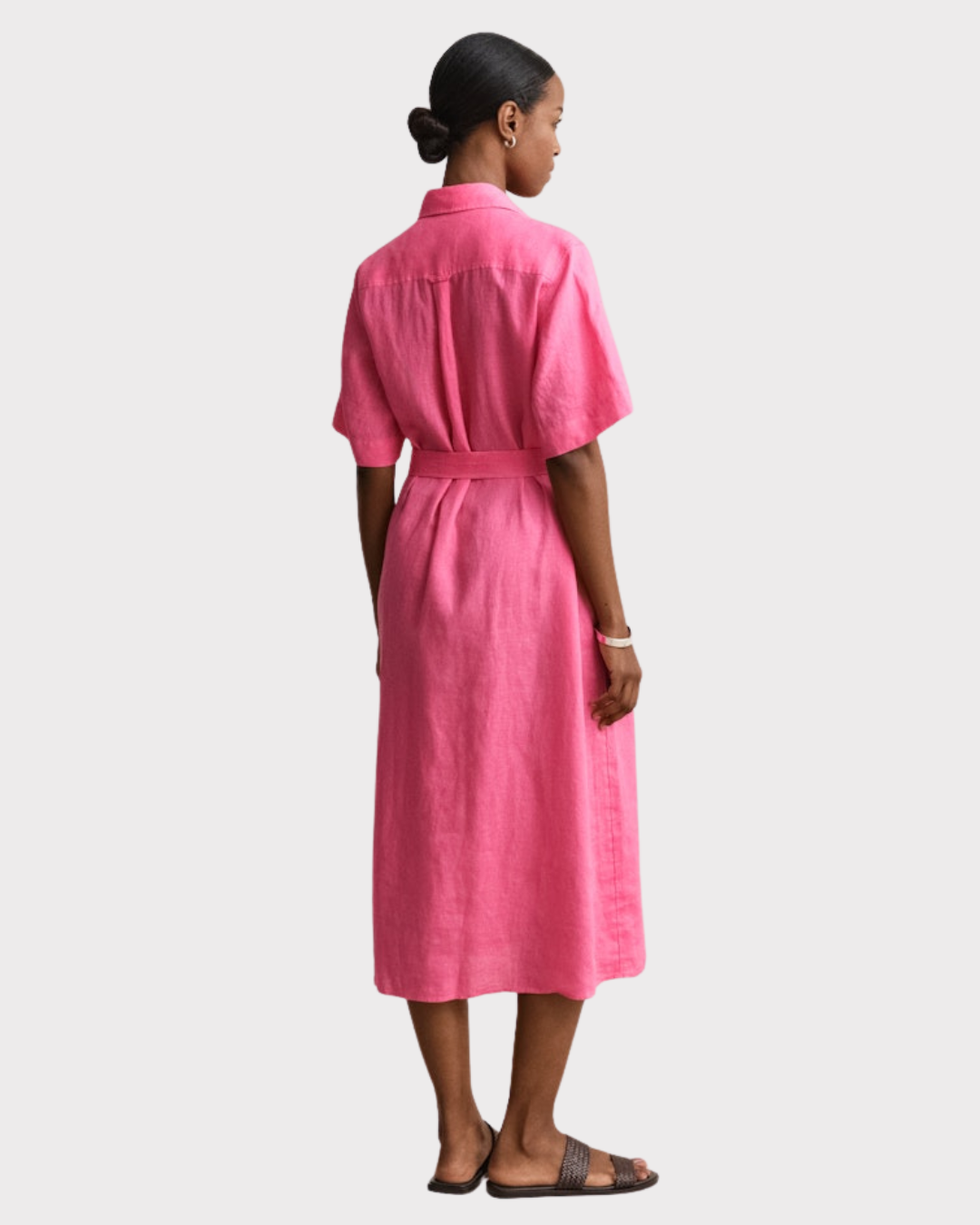 Linen Ss Shirt Dress