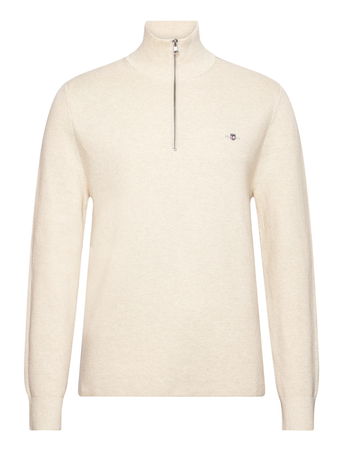 Milano Knit Cotton Half Zip-Genser-Gant-Aandahls