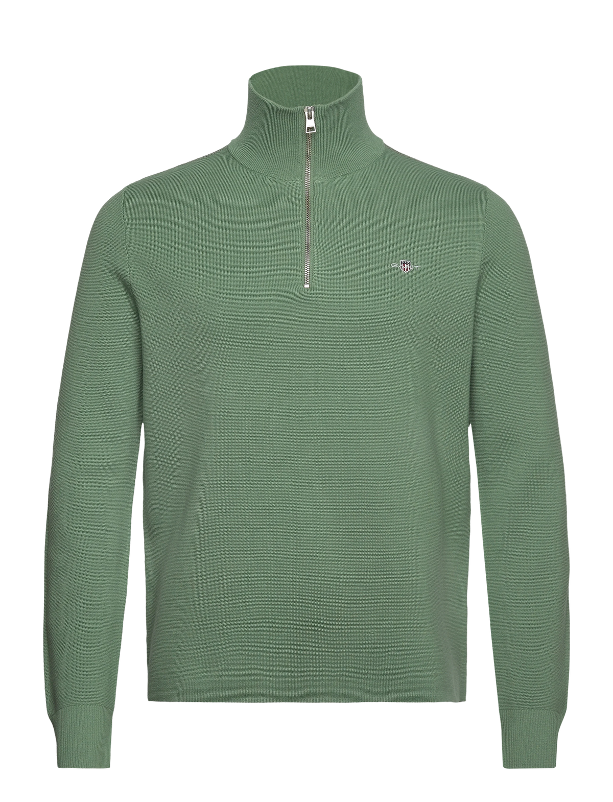 Milano Knit Cotton Half Zip-Genser-Gant-Aandahls