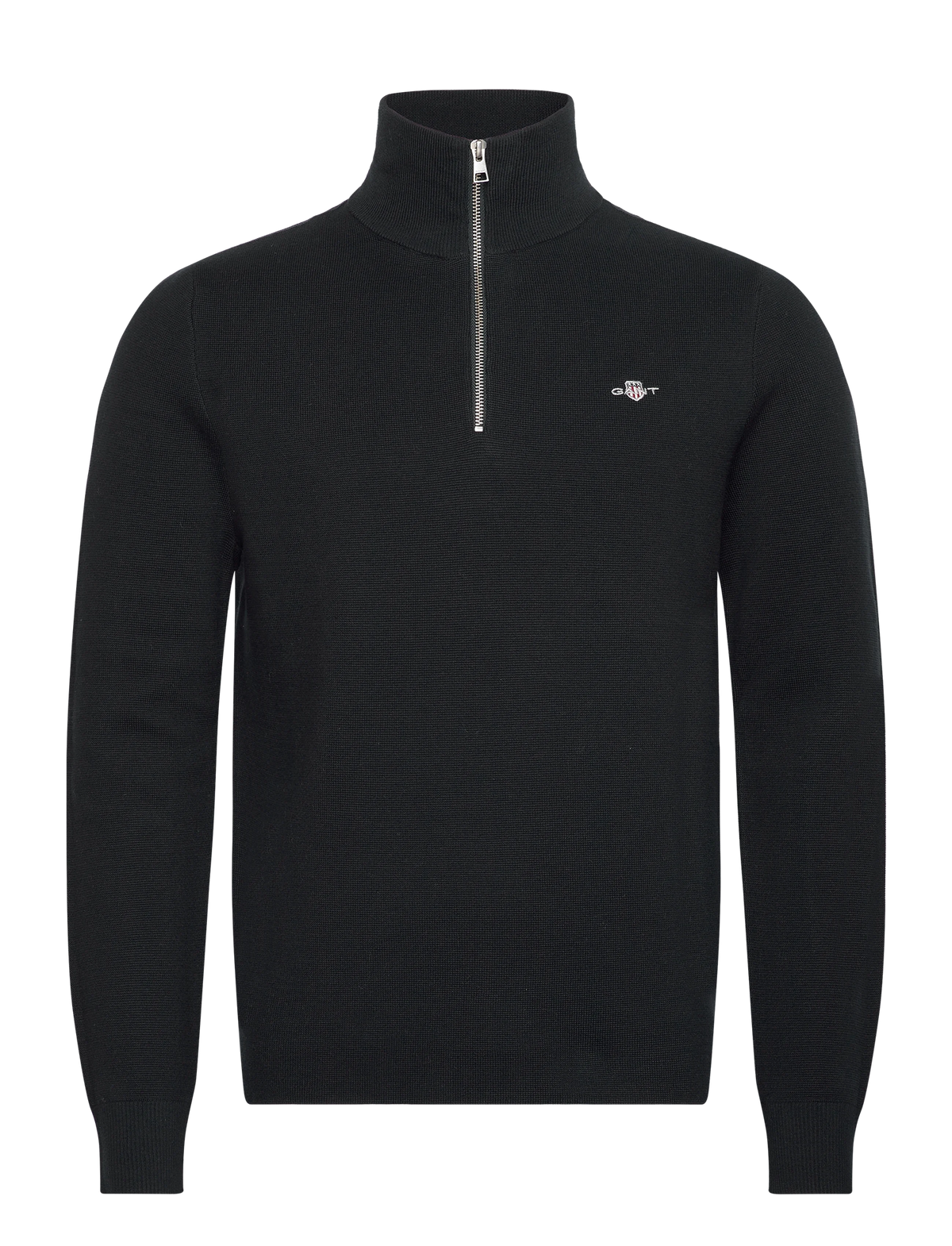 Milano Knit Cotton Half Zip-Genser-Gant-Aandahls