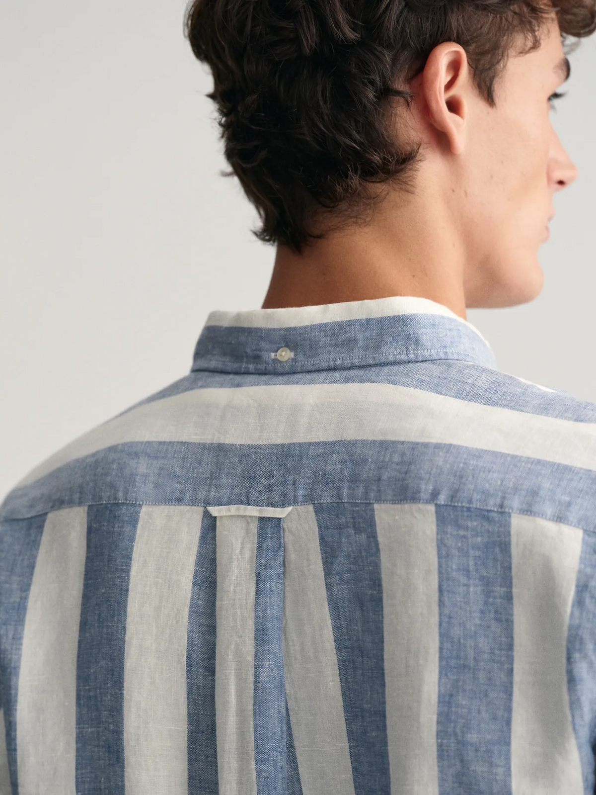 Reg Bold Stripe Linen Shirt-Skjorter-Gant-Aandahls