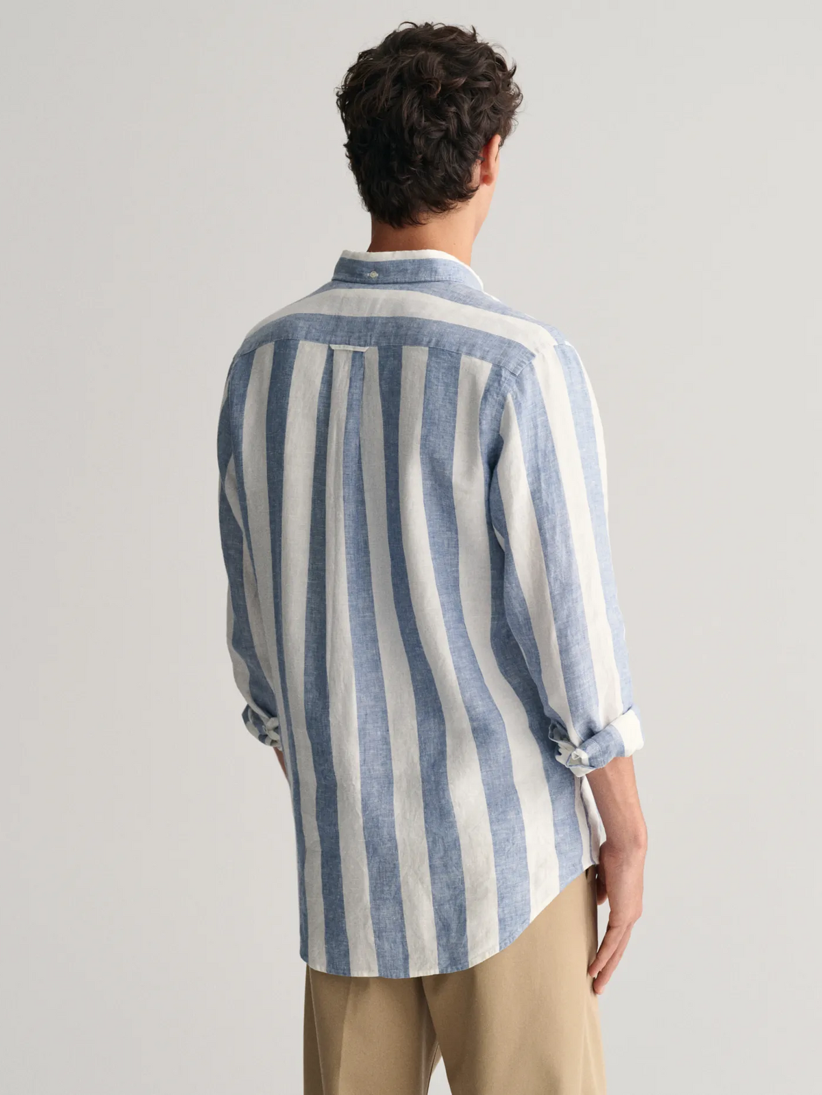 Reg Bold Stripe Linen Shirt-Skjorter-Gant-Aandahls