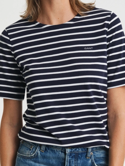 Reg Breton C-neck ss T-shirt-T-shirt-Gant-Aandahls
