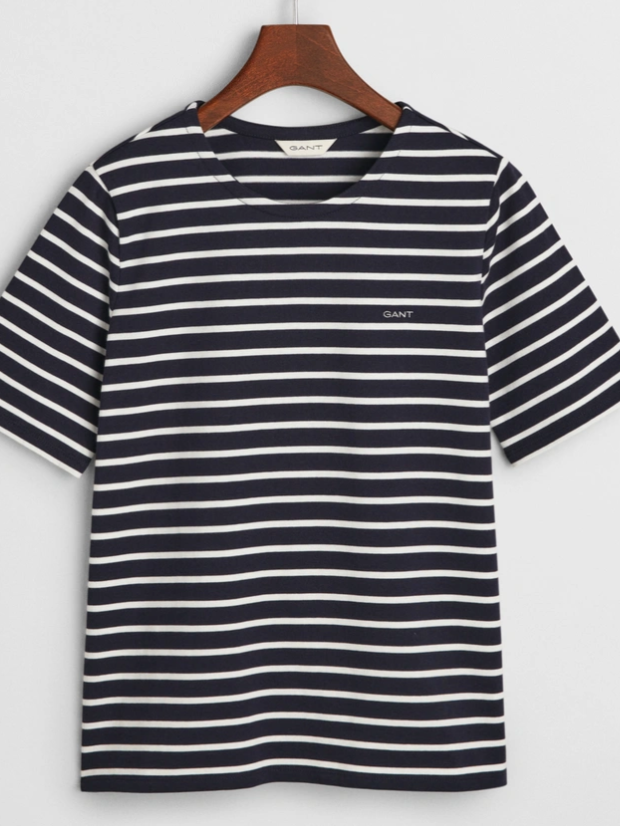 Reg Breton C-neck ss T-shirt-T-shirt-Gant-Aandahls