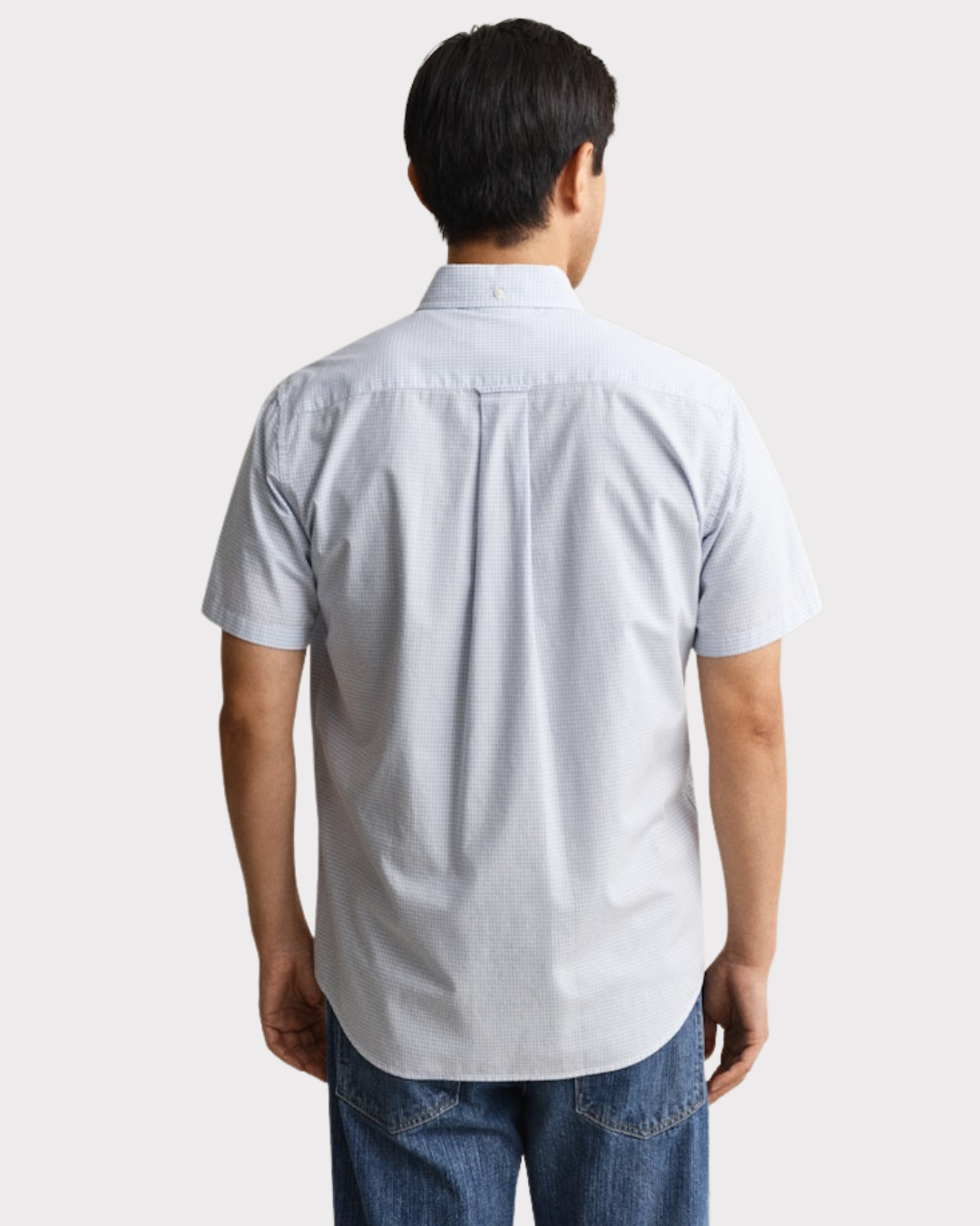 Reg Classic Poplin Gingh Ss Shirt