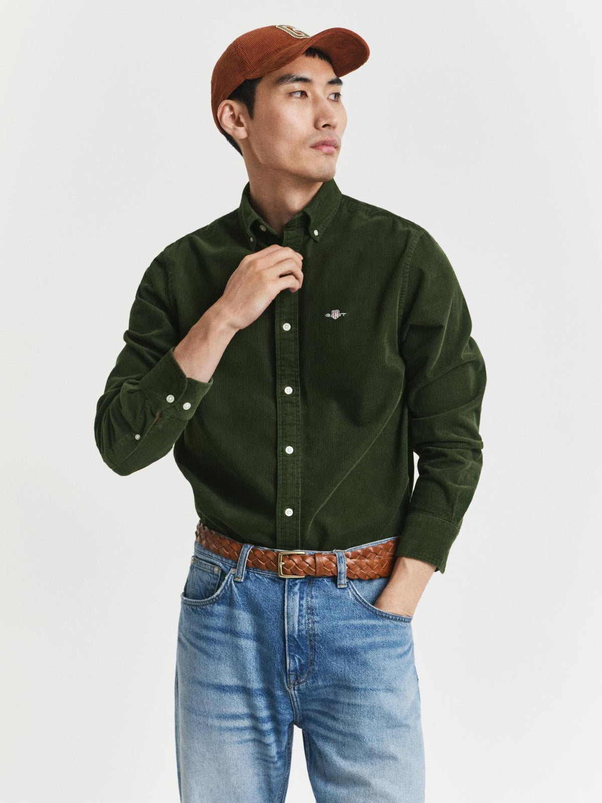 Reg Corduroy Shirt-Skjorte-Gant-Aandahls