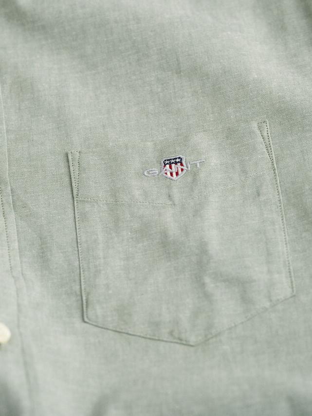 REG COTTON LINEN SS SHIRT-Skjorter-Gant-Aandahls