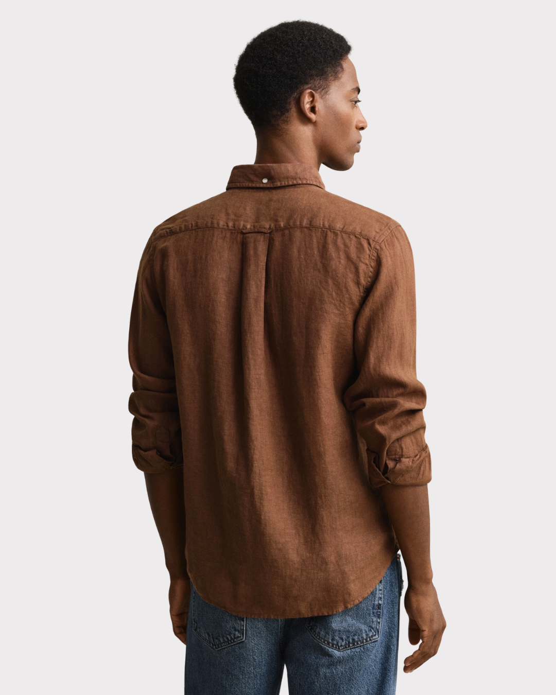 Reg Gmnt Dyed Linen Shirt-Skjorte-Gant-Aandahls