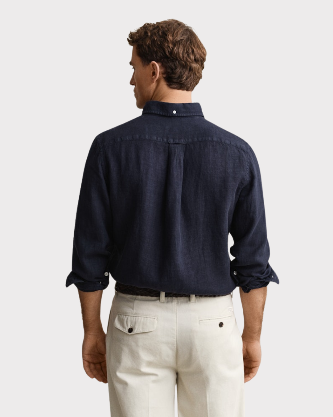 Reg Gmnt Dyed Linen Shirt-Skjorte-Gant-Aandahls