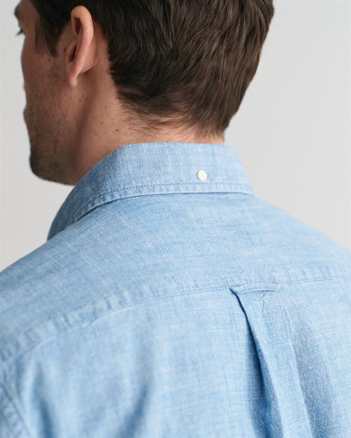 Reg Indigo Chambray Shirt-Skjorte-Gant-Aandahls