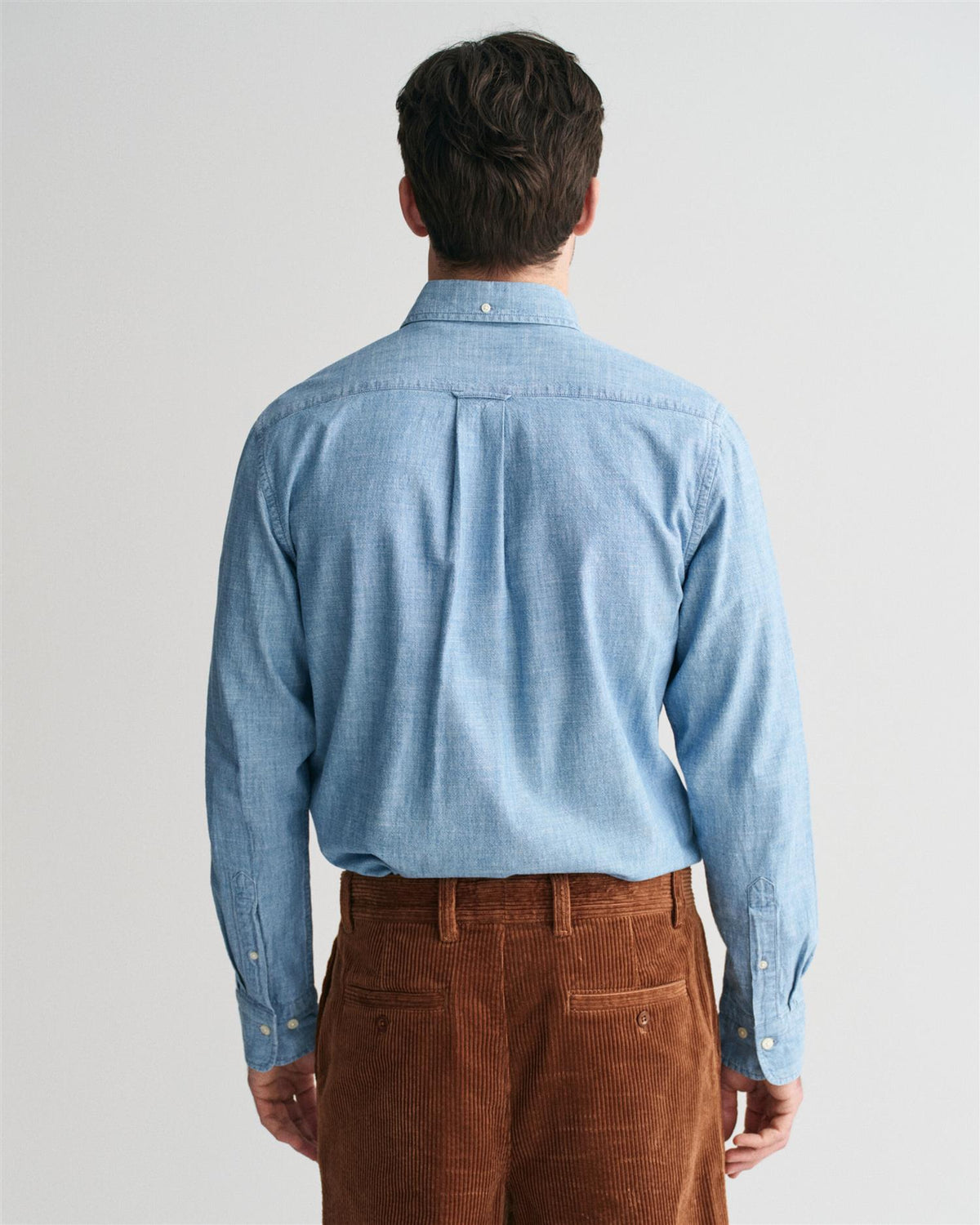 Reg Indigo Chambray Shirt-Skjorte-Gant-Aandahls